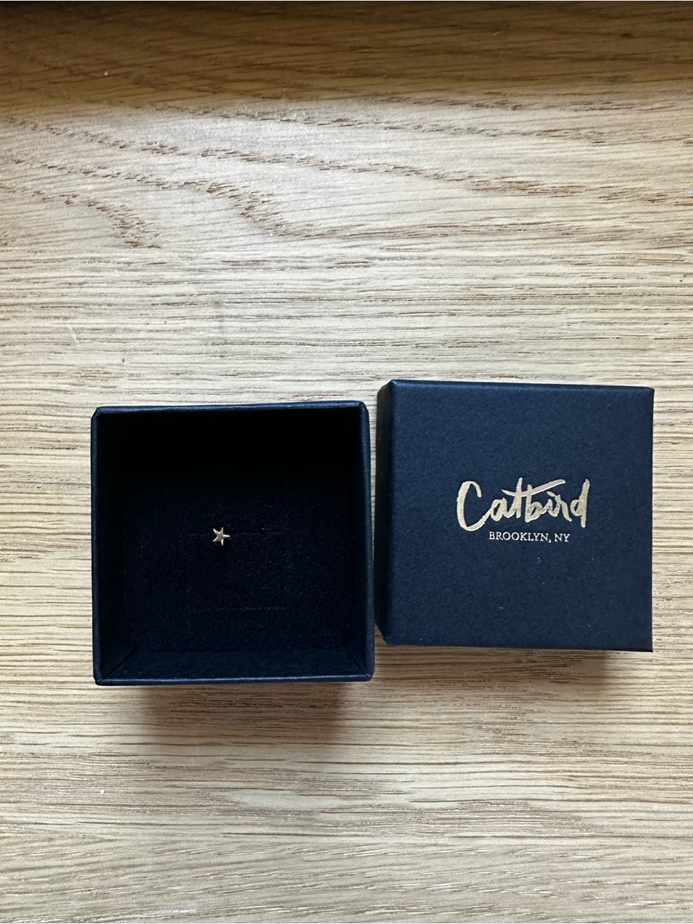 Catbird Flat Back Tiniest Dancer Stud Gold Star Single Stud Earring
